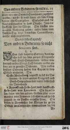 Das sechste Capitel