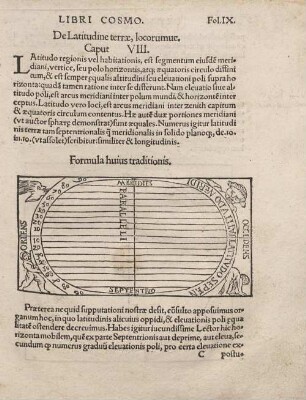 De Latitudine terrae, locorumue, Caput VIII.