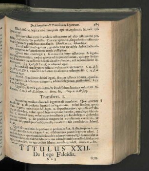 Titulus XXII. De lege falcidia.