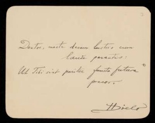 Brief von Hermann Diels an Otto von Gierke, August 1910