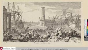 Marines et suite de Galeres ou sont Representez samblables sujets de Vaisseaux, Bl. 3: Armement de Vaisseaux