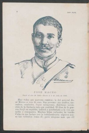 [Retrato de] José Maceo
