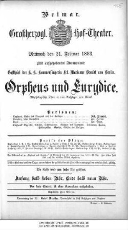 Orpheus und Eurydice