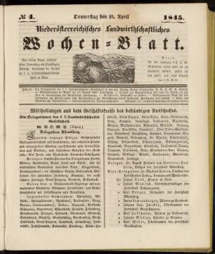 No 4. Donnerstag den 24. April 1845