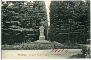 Komotau. Denkmal Kaiser Josefs II. im Stadtpark