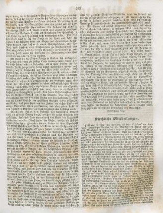 383-384 Kirchliche Mittheilungen