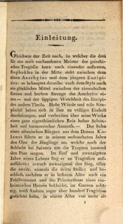 Sophokleus tragōdiai, 1,1. Philoktetes, Elektra, die Trachinerinnen : [Text]