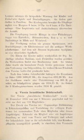 9. Verein Israelitische Brüderschaft.
