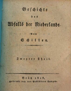 Geschichte des Abfalls der Niederlande, 2