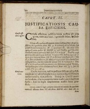 Caput II. Justificationis Causa Efficiens.