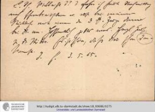 Postkarte vom 03.05.1905