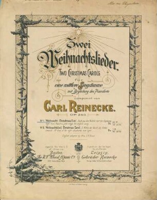Zwei Weihnachtslieder : für eine mittlere Singstimme mit Begleitung des Pianoforte , op. 240, 1. Weihnacht