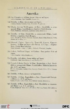 Amerika (Nr. 728-760)
