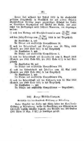 Kurze Mittheilungen : [II. Universitäten und Akademien]