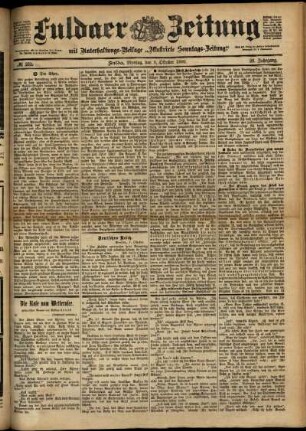 Ausgabe vom Montag, den 09. Oktober 1899.