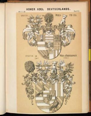 Taf. 377. Grafen zu Wied 1779-1784. - Grafen zu Wied u. Criechingen (seit 1765.)