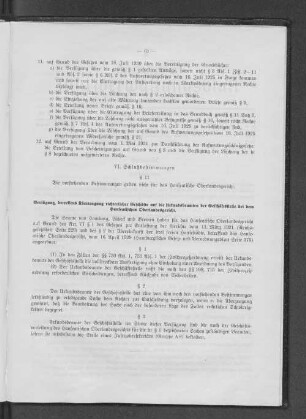 VI. Schlußbestimmungen
