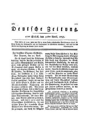 Zur deutschen Staaten-Geschichte