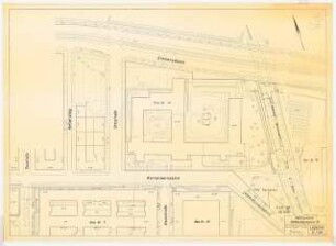 Gartenanlage Siemens & Halske, Berlin-Siemensstadt: Planungsunterlage Gebäudegruppe 10: Lageplan 1:500