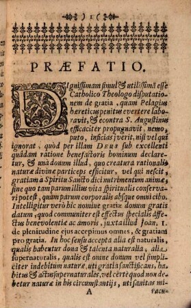 Controversiae theol. de praestantia et necessitate gratiae