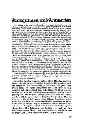 Anregungen und Antworten