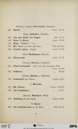 II. Abtheilung. Moderne Gemälde (Nr. 467-714)