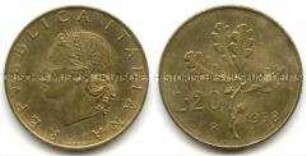 Italien, 20 Lire