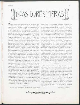Notas de artes y letras