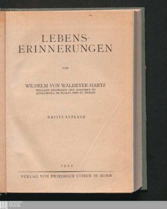 Lebenserinnerungen