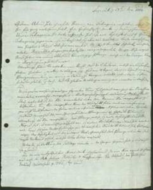 Brief von Albrecht Wilhelm Roth an Friedrich Julius Voigt