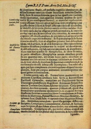 Expositio exactissima atque absolutissima identitatum et distinctionum (quas Formalitates vocant) M. Antonii Sirecti ...