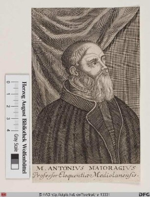Bildnis Marcantonio Maioragio (eig. Antonmaria Conti)