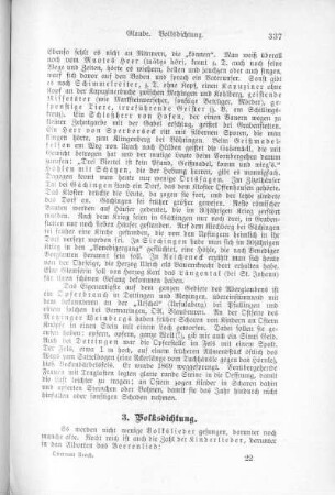 3. Volksdichtung.