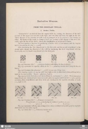 Derivative weaves. From the regular twills