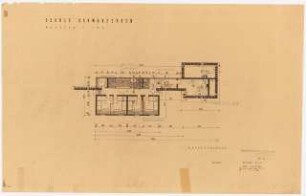 Gymnastikschule, Schwarzerden/Rhön: Grundriss Untergeschoss 1:100