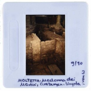 Molfetta, Madonna dei Martiri : Innenansicht Krypta