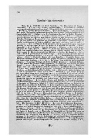 Benutzte Quellenwerke und Orts-, Personen- und Sachregister und Anhang und Plan der Stadt Odrau.