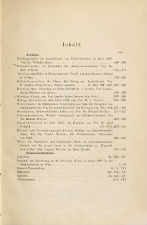 Blätter des Vereines für Landeskunde von Niederösterreich. 18. 1884