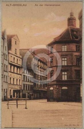 Bürgerhäuser in der Herrenstraße in Breslau