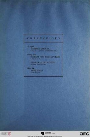 Voranzeige