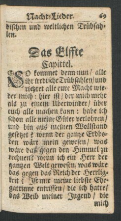 Das Elffte Capittel.