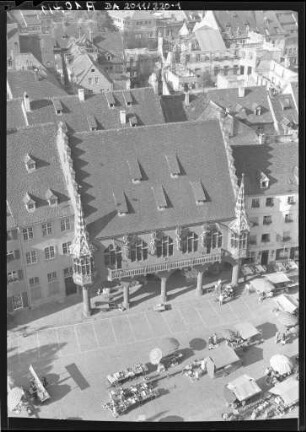 Das Historische Kaufhaus aus der Vogelperspektive