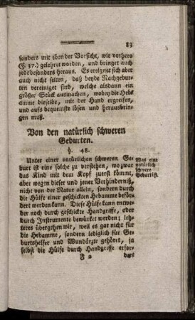 Von den natürlich schweren Geburten.