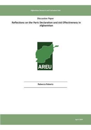 Reflections on the Paris declaration and aid effectiveness in Afghanistan
