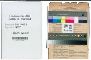 Entnazifizierung Werner Tappert , geb. 28.05.1903 (Elektriker)