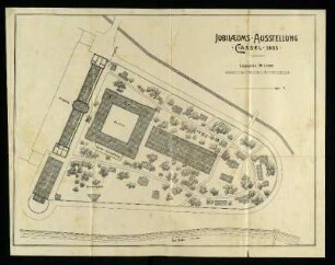 Jubilaeums-Ausstellung Cassel 1905, Lageplan