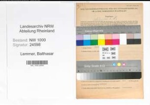 Entnazifizierung Balthasar Lemmer, geb. 08.08.1898 (Arbeiter)