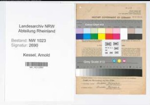 Entnazifizierung Arnold Kessel , geb. 09.05.1895 (Landwirt)