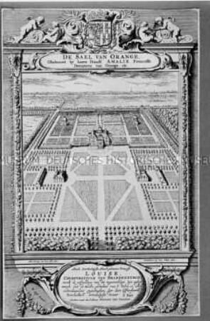 Oranjesaal des königlichen Schlosses Huis ten Bosch in Den Haag, Entwurf der Gesamtanlage