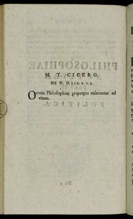 [Epigraph] M. T. Cicero De N. D. Lib. I. C. 3.